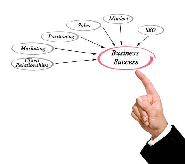 Diagram of business success — Stock Photo, Image