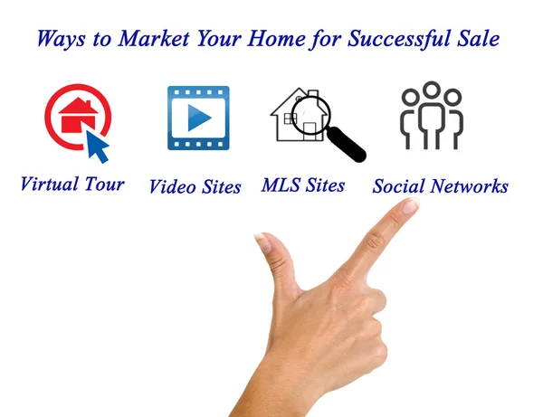 Marknadsföring ditt hem — Stockfoto