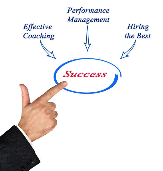Diagrama de sucesso — Fotografia de Stock