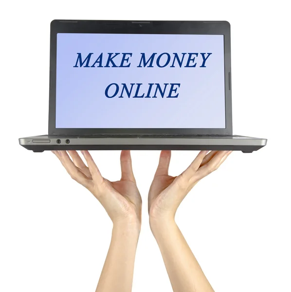 Ganhar dinheiro online — Fotografia de Stock