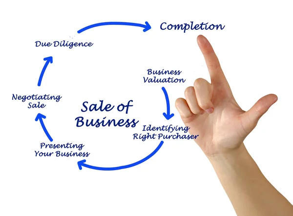 Diagrama de Venta de Negocios —  Fotos de Stock