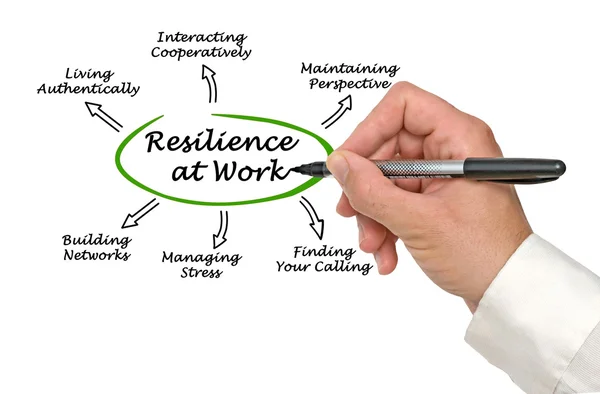 Diagrama de la resiliencia en el trabajo —  Fotos de Stock