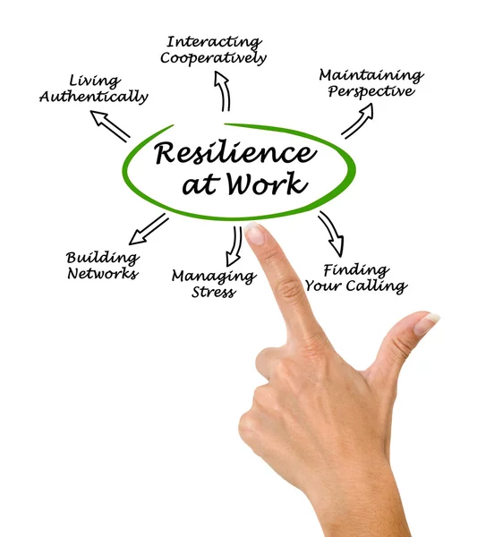 Diagram of Resilience at Work — Stock Photo, Image