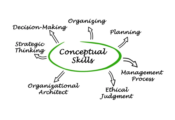 Diagrama de habilidades conceptuales —  Fotos de Stock