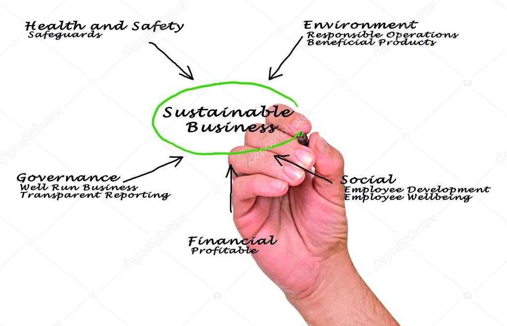 Diagram of sustainable business