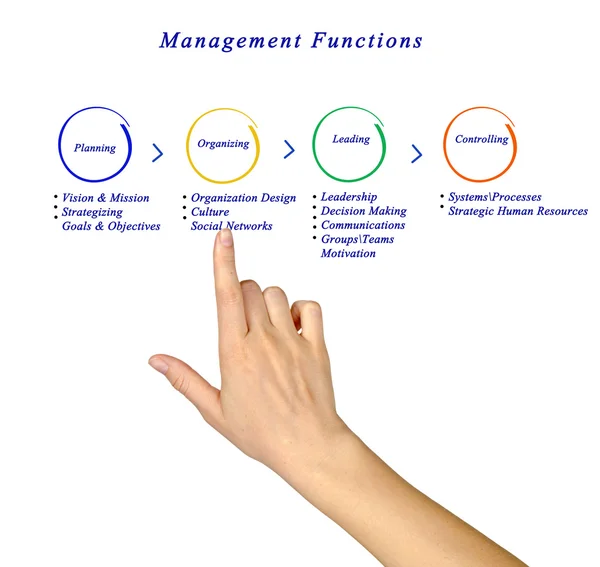 Funciones de gestión — Foto de Stock