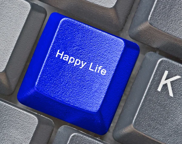 Knop voor gelukkig leven — Stockfoto