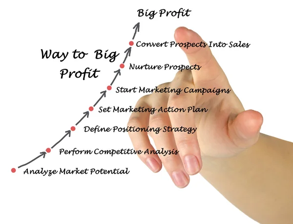 Way to Big Profit — Stock Photo, Image