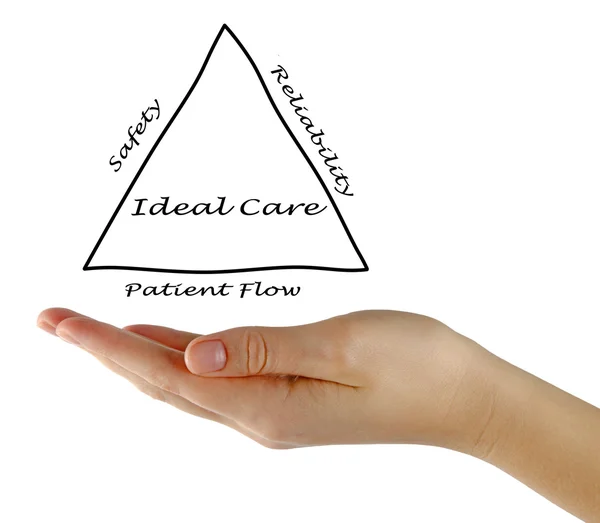 Diagram of ideal care — Stock Photo, Image