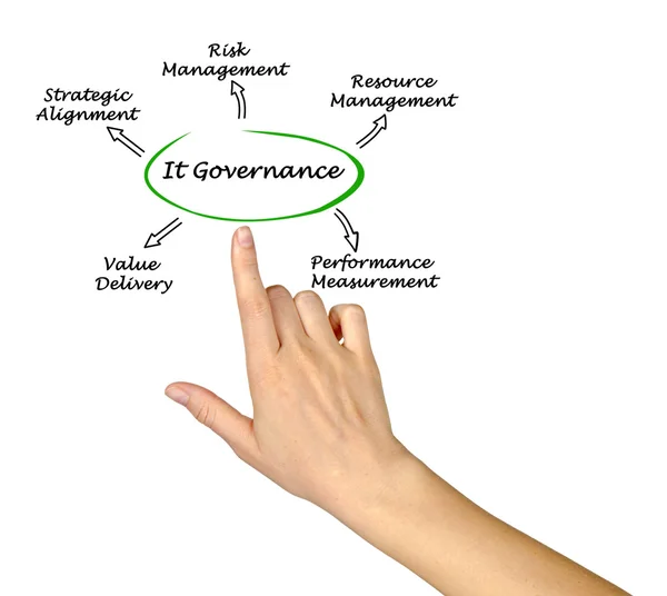 Diagram of IT Governance — Stock Photo, Image