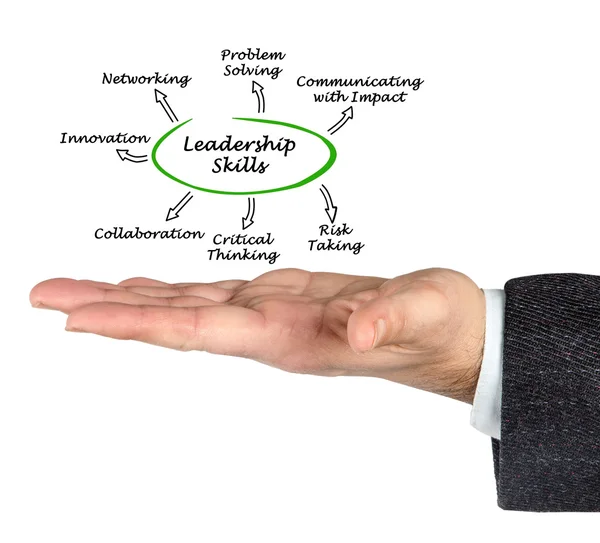 Diagram of Leadership Skills — Stock Photo, Image