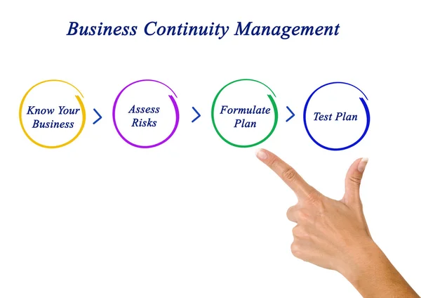 Diagram of Business Continuity Planning — Stock Photo, Image