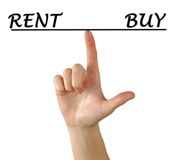 To buy or to rent — Stock Photo, Image