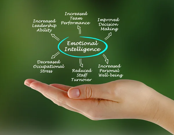 Diagram över emotionell intelligens — Stockfoto