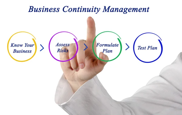 A diagram of Business Continuity Planning — Stock Photo, Image