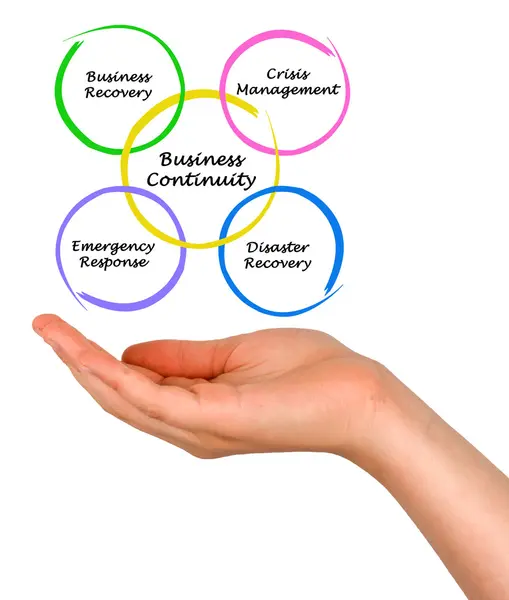 A diagram of Business Continuity — Stock Photo, Image