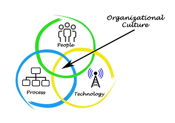 Diagram van organisatiecultuur — Stockfoto