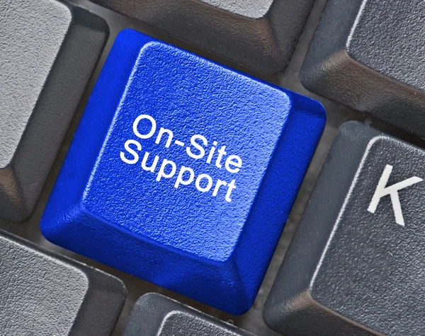 Sleutel voor on-site ondersteuning — Stockfoto