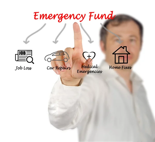 Diagrama del Fondo de Emergencia — Foto de Stock