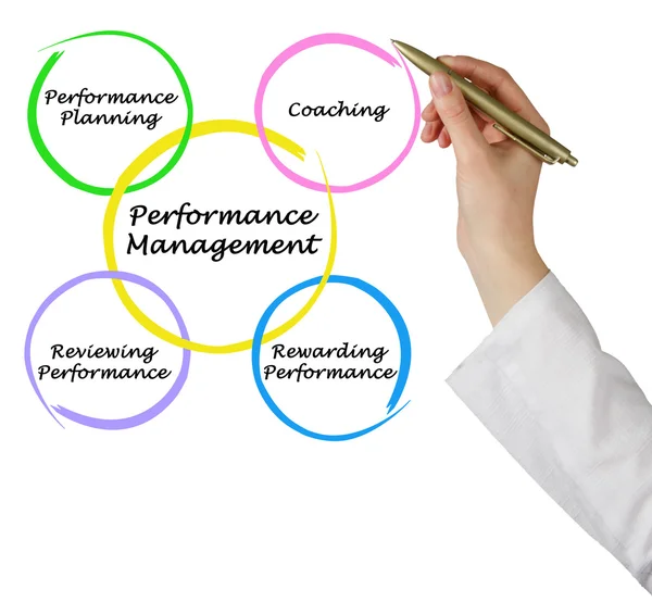 Diagramm des Performance Managements — Stockfoto