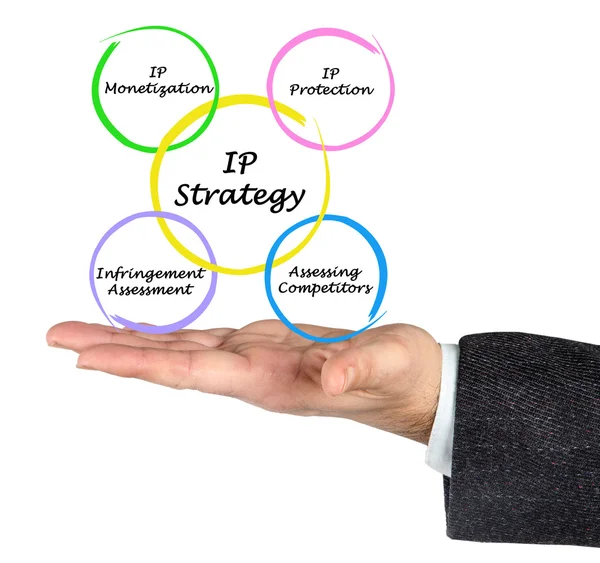 Diagram van IP-strategieën — Stockfoto