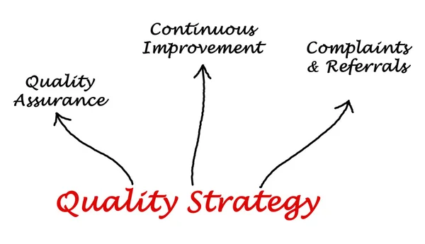 Componenti della strategia di qualità — Foto Stock