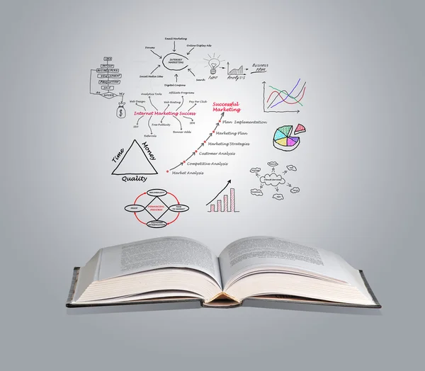 Presentatie van Diagram van marketing — Stockfoto