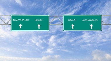 Yol işaret yaşam kalitesi için