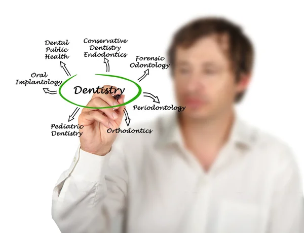 Presentación de Diagrama de Odontología — Foto de Stock
