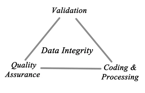 Diagrama de Integridade dos Dados — Fotografia de Stock