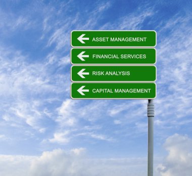 Yol işareti için finansal hizmetler