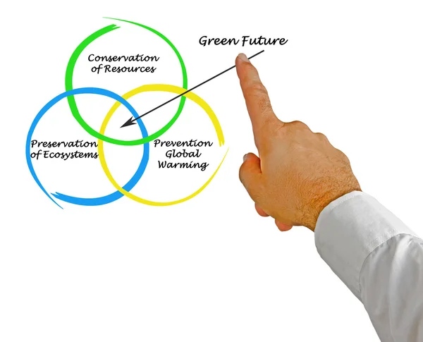 Diagram of green  future