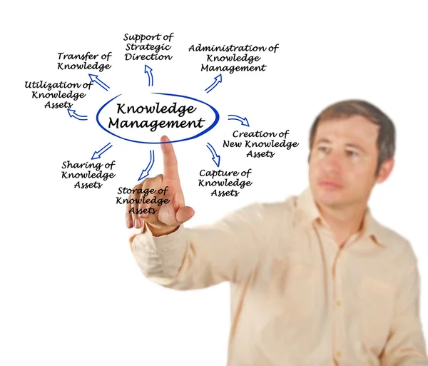 Diagrama de Gestión del Conocimiento —  Fotos de Stock