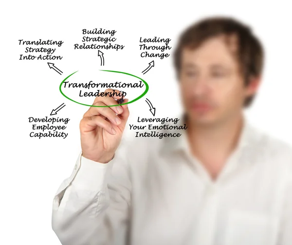 Diagram över Transformational Leadership — Stockfoto