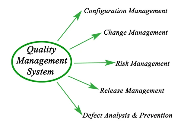 Diagram of Quality Management System — Stock Photo, Image