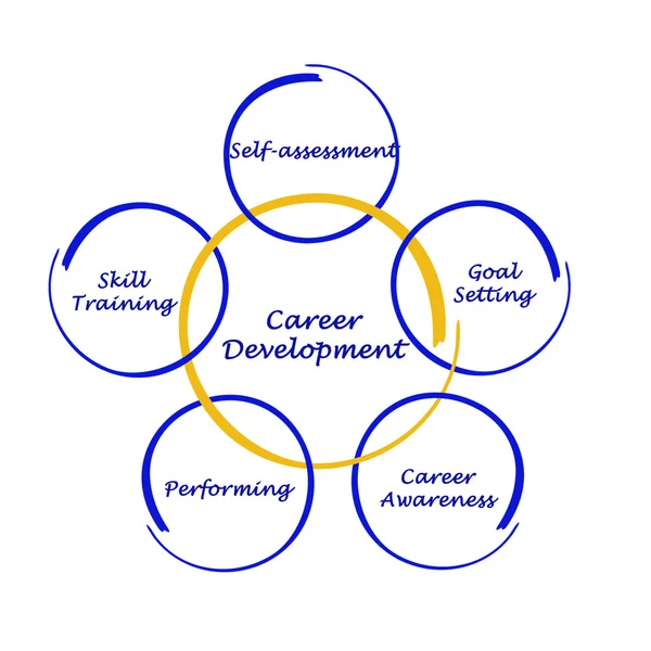 Diagrama de desenvolvimento de carreira — Fotografia de Stock