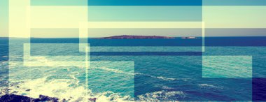 geometrick deniz arka plan renkli mürekkep 