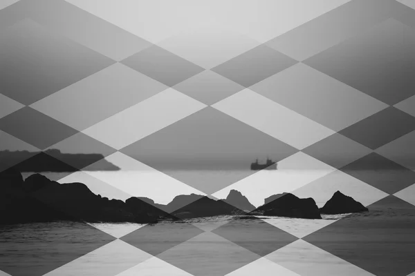 bw abstract sea background