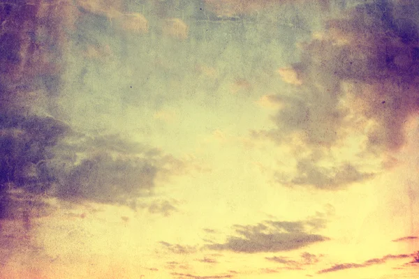 Grunge Bakgrund Med Moln Himlen — Stockfoto