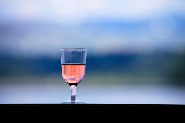 Róża kieliszek do wina — Zdjęcie stockowe