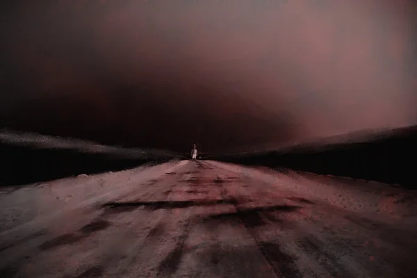 Abstracto estrada pintada — Fotografia de Stock