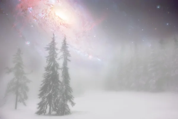 妖精の抽象的な冬の景色 — ストック写真