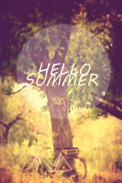 Hello summer background — Stock Photo, Image