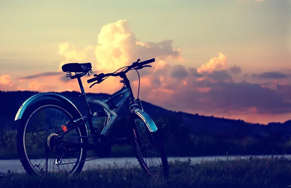 Farbiges Fahrrad — Stockfoto