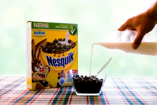 Nesquick 说明编辑 — 图库照片