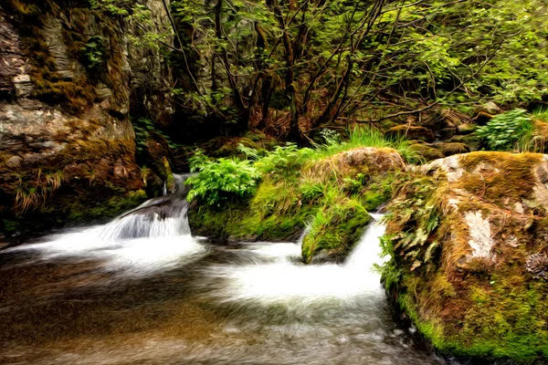 Groene Bulgaarse rivier — Stockfoto