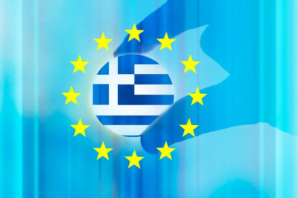 Greece crisys conceito — Fotografia de Stock