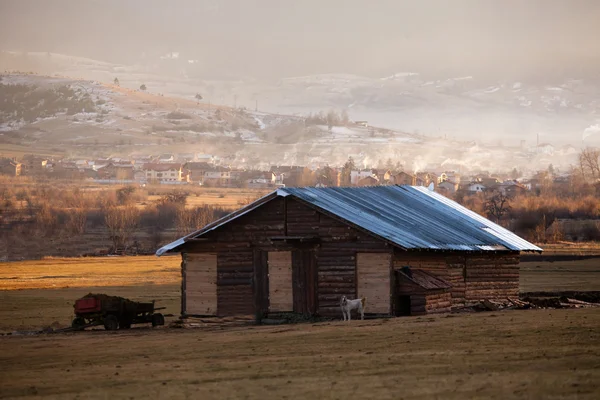 Farm barn willage Stock Photo