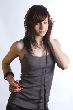 güzel genç dans eden kız