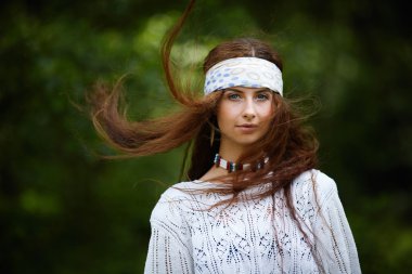 Boho moda stil portre